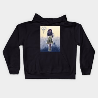 Balloon Girl Kids Hoodie